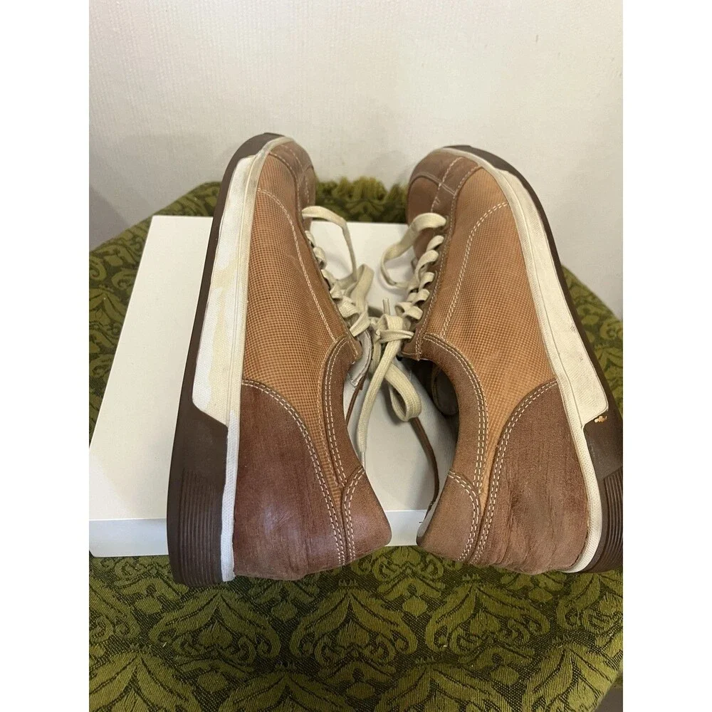 Cole Haan Men's Brown Leather Cushioned Comfort Sneakers Size 10